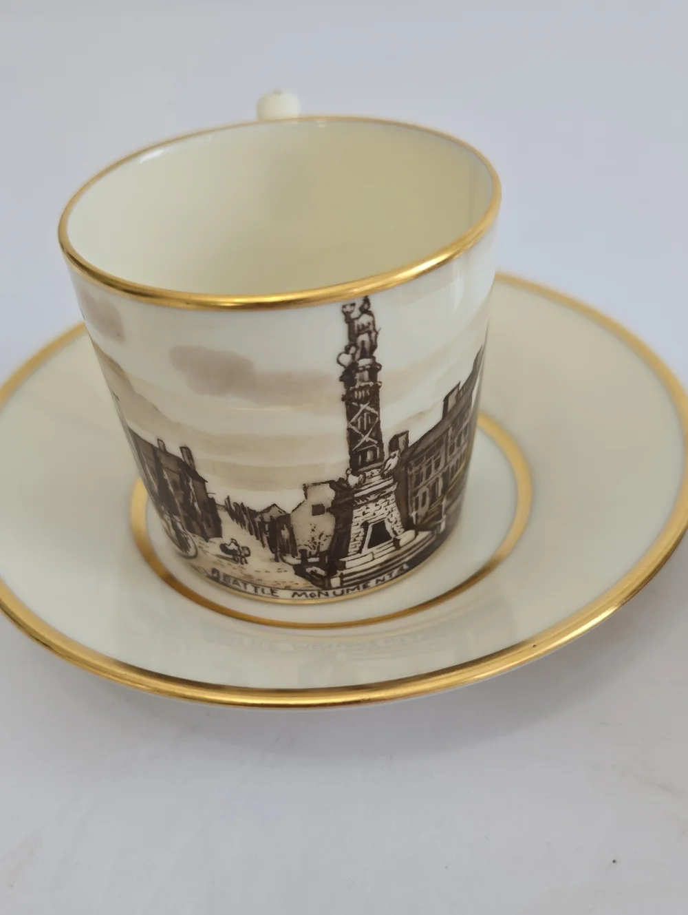 Lenox Historical China Set Of 4 Minga Pope Patchin Cups Saucers
